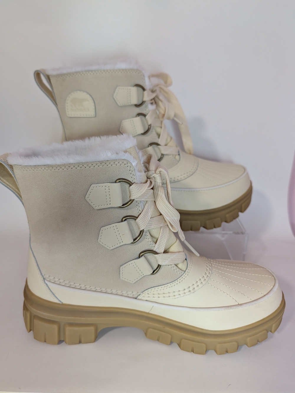 SOREL Tivoli V Womens Waterproof Winter Snow Boots Size 9.5 Honey Sea Salt - Picture 2 of 16